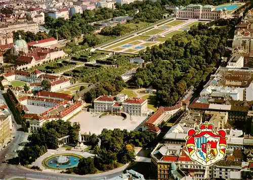 AK / Ansichtskarte  Wien_AT Hotel im Palais Schwarzenberg Fliegeraufnahme