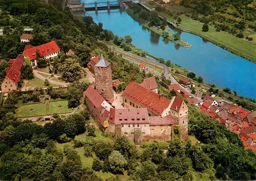 AK / Ansichtskarte  Rothenfels_Unterfranken Burg Rothenfels Fliegeraufnahme