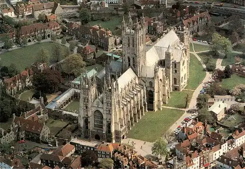 AK / Ansichtskarte  Canterbury__Kent_UK Cathedral Fliegeraufnahme