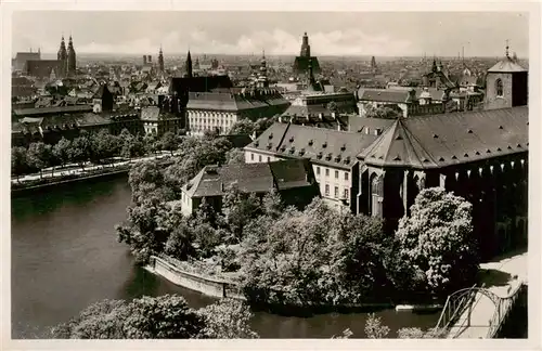 AK / Ansichtskarte 73956619 Breslau_WROCLAW_PL Stadtpanorama von der Dominsel gesehen