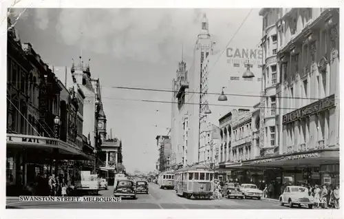 AK / Ansichtskarte  Melbourne__Australia Swanston Street