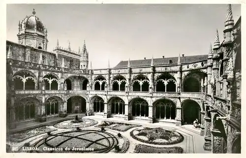 AK / Ansichtskarte 73956647 Lisboa_Lisbon_Lissabon_PT Claustros do Jeronimos