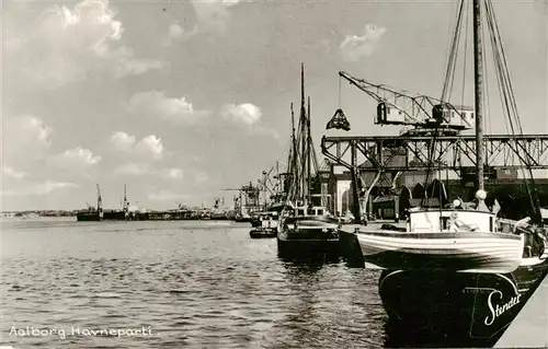 AK / Ansichtskarte  Aalborg Havneparti Hafen Fischkutter