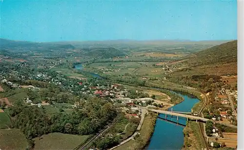 AK / Ansichtskarte  Shenandoah_Virginia_USA Panorama of valley with James River aerial view