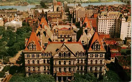 AK / Ansichtskarte  Albany_New_York_USA View of the Capitol from top of the State Office Building