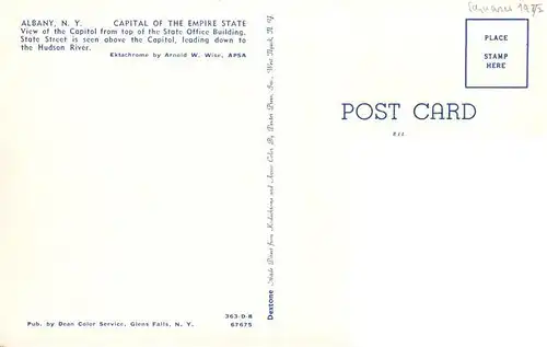 AK / Ansichtskarte  Albany_New_York_USA View of the Capitol from top of the State Office Building