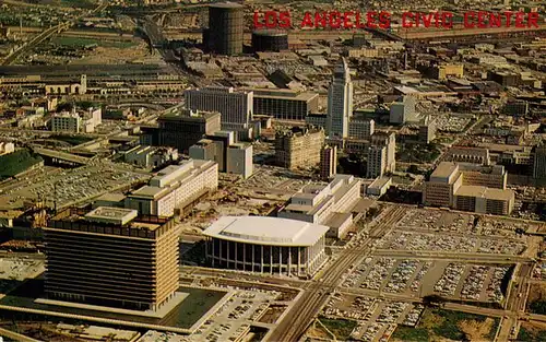AK / Ansichtskarte 73956732 Los_Angeles_California_USA Civic Center aerial view