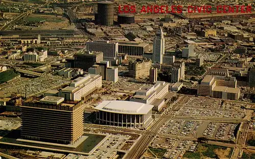 AK / Ansichtskarte  Los_Angeles_California_USA Civic Center aerial view