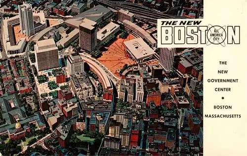 AK / Ansichtskarte 73956738 Boston__Massachusetts_USA The new Government Center aerial view