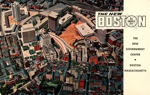 AK / Ansichtskarte  Boston__Massachusetts_USA The new Government Center aerial view