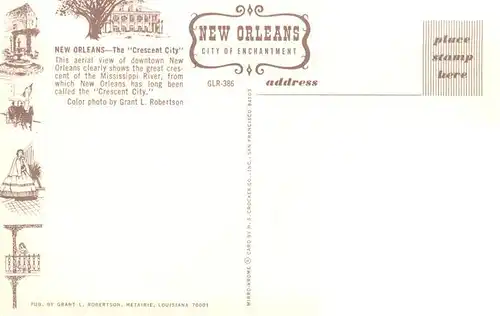 AK / Ansichtskarte  New_Orleans_Louisiana_USA Aerial view of downtown Mississippi River