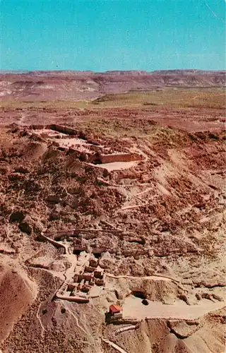 AK / Ansichtskarte  Avdat_Negev_Desert_Israel Ruins of a nabatean roman and byzantine city aerial view