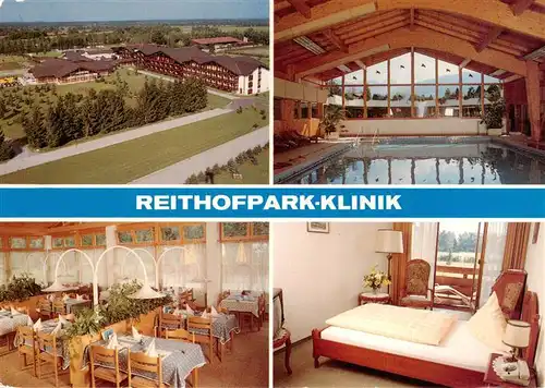 AK / Ansichtskarte 73956815 Bad_Feilnbach Reithofpark Klinik Hallenbad Speisesaal Zimmer