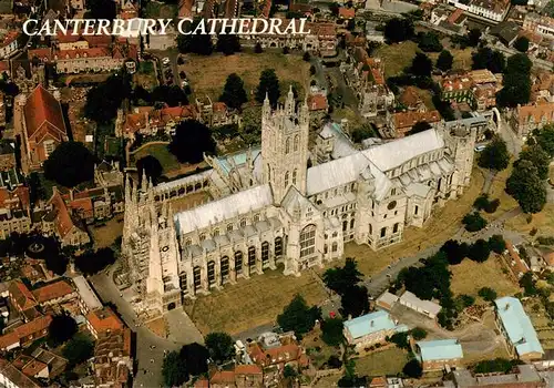 AK / Ansichtskarte  Canterbury__Kent_UK Cathedral Fliegeraufnahme