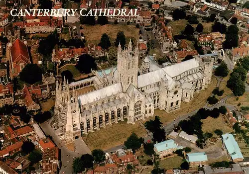 AK / Ansichtskarte  Canterbury__Kent_UK Cathedral Fliegeraufnahme