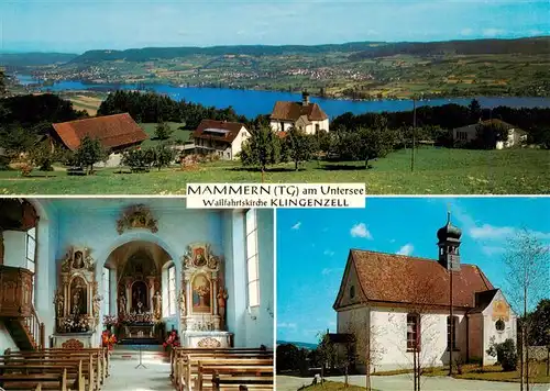 AK / Ansichtskarte  Mammern_Untersee Panorama Wallfahrtskirche Klingenzell Barockaltaere