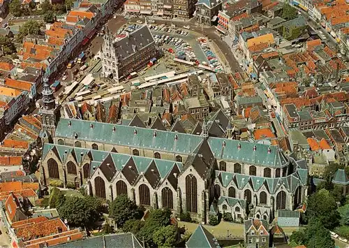 AK / Ansichtskarte  Gouda_NL St Janskerk Fliegeraufnahme