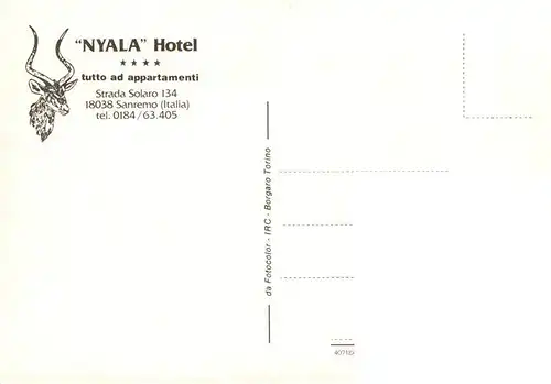 AK / Ansichtskarte  Sanremo_IT Nyala Hotel