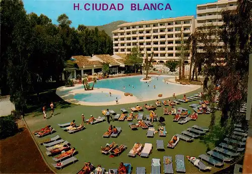 AK / Ansichtskarte  Bahia_de_Alcudia_Mallorca_ES Hotel Ciudad Blanca Pool