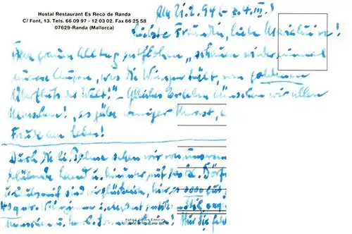 AK / Ansichtskarte  Randa_Mallorca Hostal Restaurant Es Reco de Randa