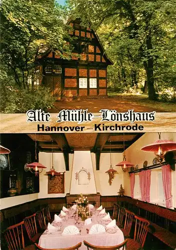 AK / Ansichtskarte  Kirchrode Alte Muehle Loenshaus Gastraum