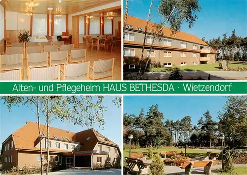 AK / Ansichtskarte 73956896 Wietzendorf Alten und Pflegeheim Haus Bethesda Veranstaltungsraum Park