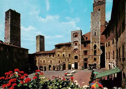 AK / Ansichtskarte  San_Gimignano_Toscana_IT Piazza della Cisterna