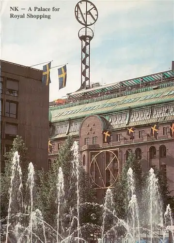 AK / Ansichtskarte 73956943 Stockholm__Sweden NK A Palace for Royal Shopping