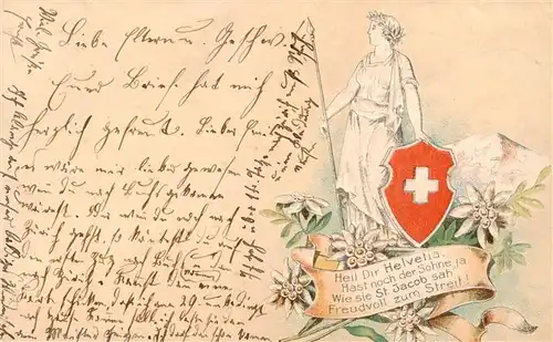 AK / Ansichtskarte  Helvetia_Schweiz Heil Dir Helvetia
