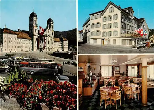 AK / Ansichtskarte  Einsiedeln__SZ Hotel National Gastraum