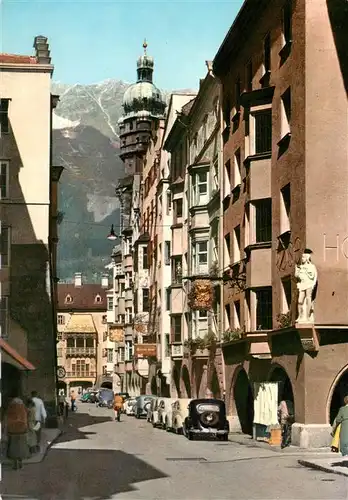 AK / Ansichtskarte  INNSBRUCK_Tirol_AT Herzog Friedrich Strasse und Goldenes Dachl