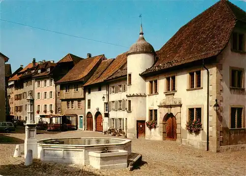 AK / Ansichtskarte  Brugg_AG Dorfplatz Brunnen