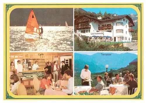 AK / Ansichtskarte 73957069 Kaltern_Caldaro_Suedtirol_IT Hotel Kartheinerhof Cafe Terrasse Surfer
