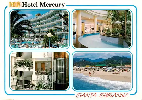 AK / Ansichtskarte 73957081 Santa_Susanna_ES Hotel Mercury Hallenbad Rezeption Strand