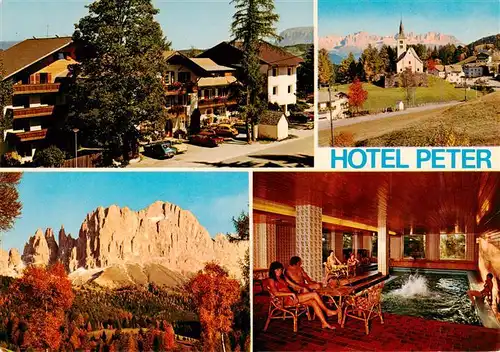 AK / Ansichtskarte  Petersberg_Monte_San_Pietro_Bolzano_Suedtirol_IT Hotel Peter Kirche Felsformation Hallenbad