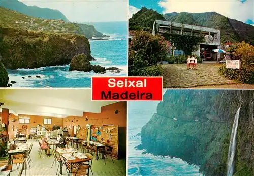 AK / Ansichtskarte  Seixal_Madeira_PT Restaurante Aquario Speiseraum Wasserfall