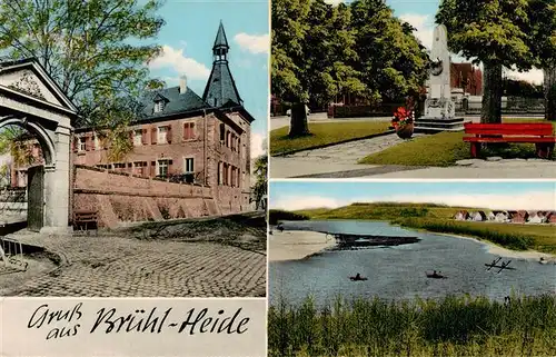 AK / Ansichtskarte  Heide_Bruehl Kirche Ehrenmal Panorama