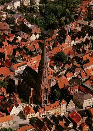 AK / Ansichtskarte  Lueneburg St Nicolai Kirche Fliegeraufnahme