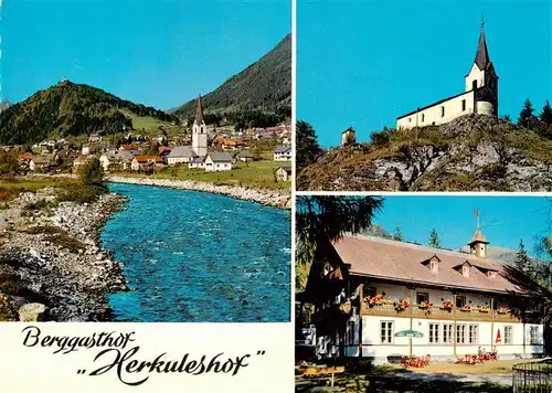 AK / Ansichtskarte  Kolbnitz_Reisseck_Moelltal_Kaernten_AT Berggasthof Herkuleshof Panorama Kirche