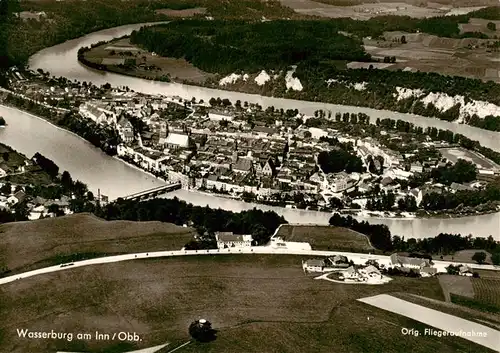 AK / Ansichtskarte  Wasserburg_Inn Original Fliegeraufnahme