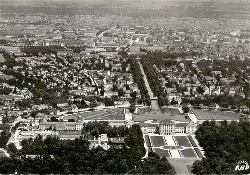 AK / Ansichtskarte  Nymphenburg_Muenchen Blick vom Schloss nach Gern und Neuhausen