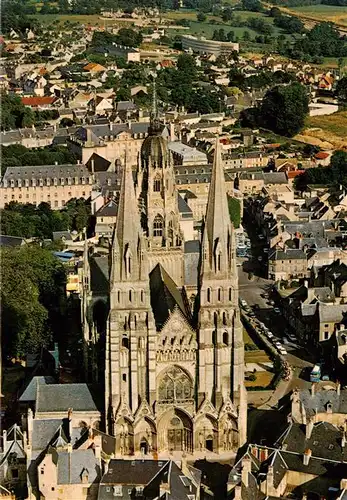 AK / Ansichtskarte  Bayeux_14_Calvados La cathédrale vue aérienne