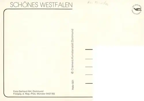 AK / Ansichtskarte 73957247 Westerwinkel Schloss Serie Wasserburgen und Schloesser in Westfalen