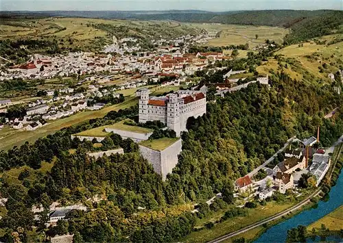 AK / Ansichtskarte  Eichstaett_Oberbayern Stadtbild mit Willibaldsburg