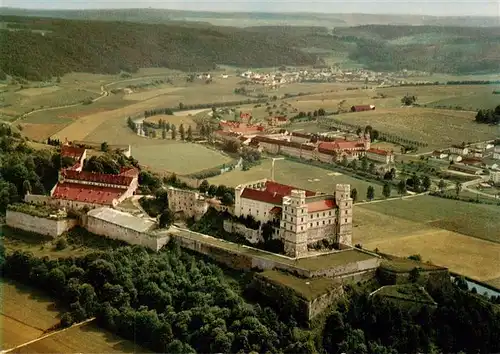 AK / Ansichtskarte 73957252 Eichstaett_Oberbayern Panorama mit Willibaldsburg und Kloster Rebdorf Altmuehltal