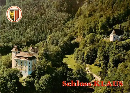 AK / Ansichtskarte  Klaus_Steyr_Pyhrnbahn_Oberoesterreich_AT Schloss mit Bergkirche Christliches Jugendzentrum