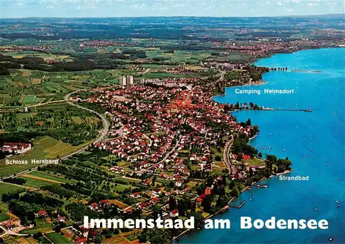 AK / Ansichtskarte 73957312 Immenstaad_Bodensee Fliegeraufnahme