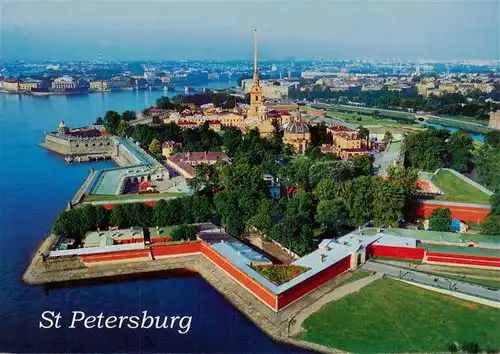 AK / Ansichtskarte  St_Petersburg_Leningrad St Peter und Paul Festung Fliegeraufnahme