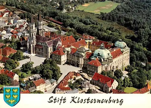 AK / Ansichtskarte 73957371 Klosterneuburg Stift Klosterneuburg Fliegeraufnahme