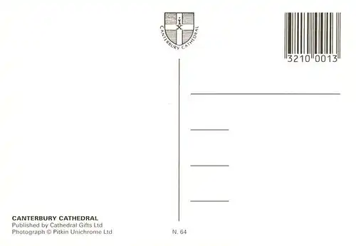 AK / Ansichtskarte 73957384 Canterbury__Kent_UK Canterbury Cathedral Aerial view